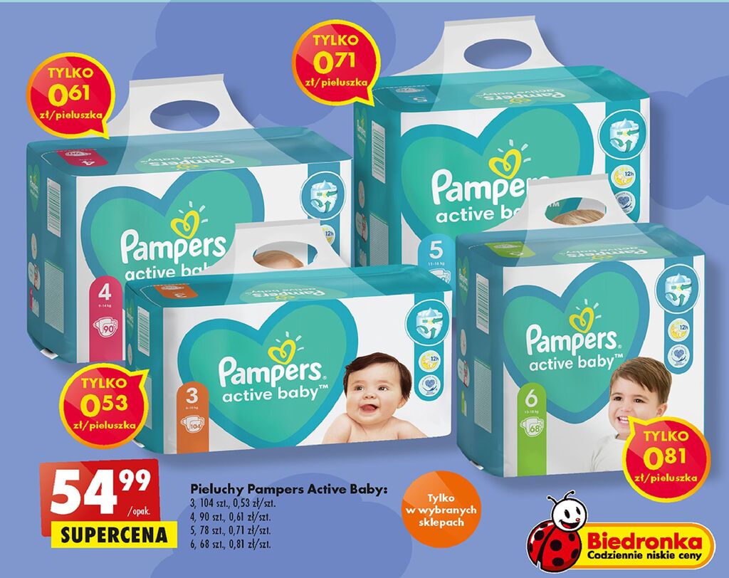 promocja biedronka pampers 4 maxi