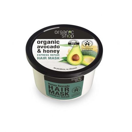 rganic shop rewitalizujący szampon do włosów avocado i miód