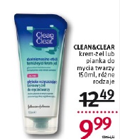 rossmann pianka do mycia twarzy clean&clear