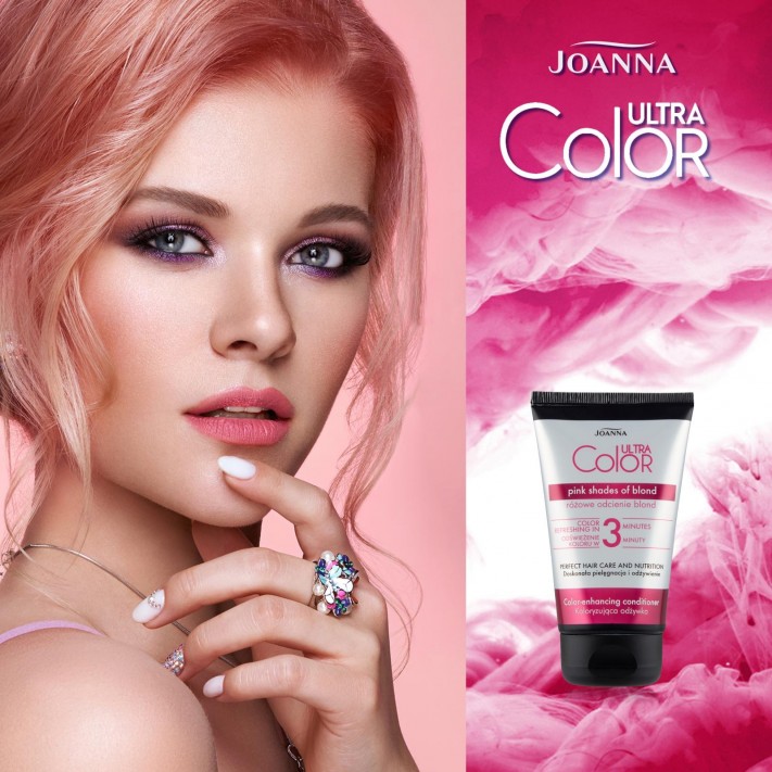 różowa odżywka do włosów koloryzująca naturalna