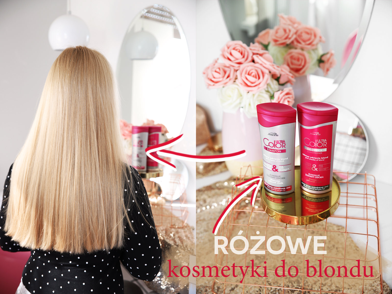 różowy szampon do ciemnych włosów