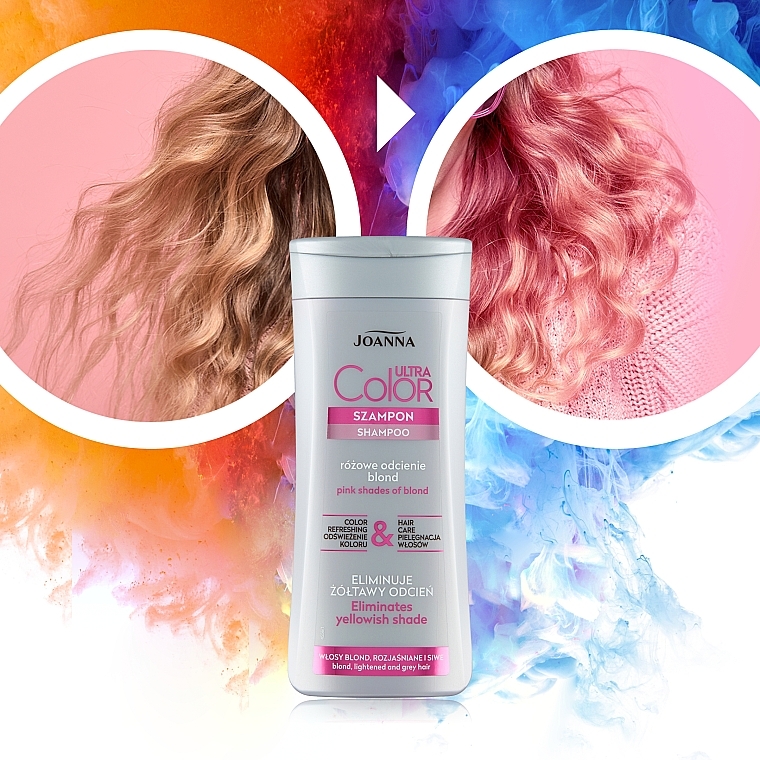 różowy szampon koloryzujący do włosów