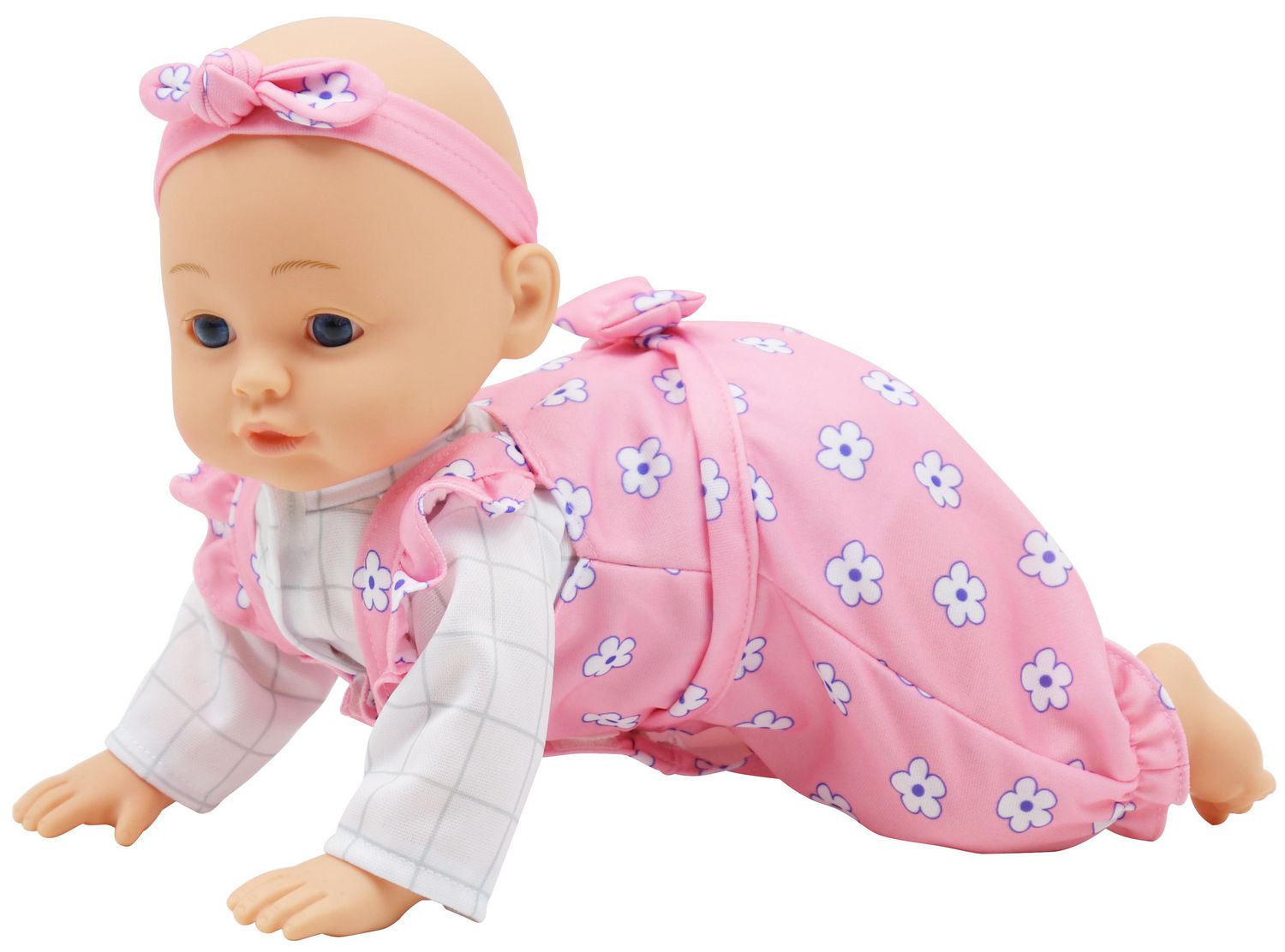 screwed toy crawling baby in pampers