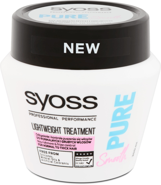 syosspure smooth ultralekka odżywka do włosów normalnych i grubych