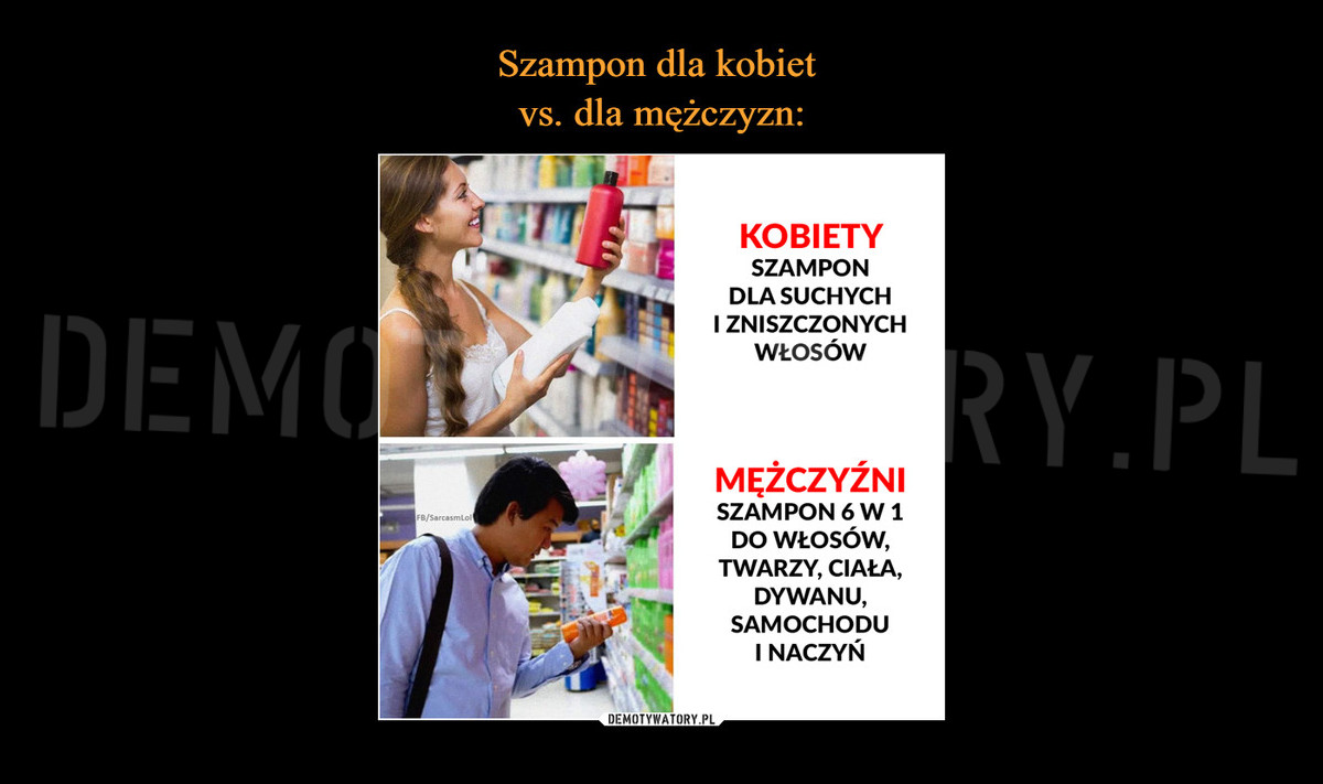 szampon dla kobiet dla mezczyzn