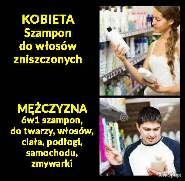 szampon dla mężczyzn i kobiet