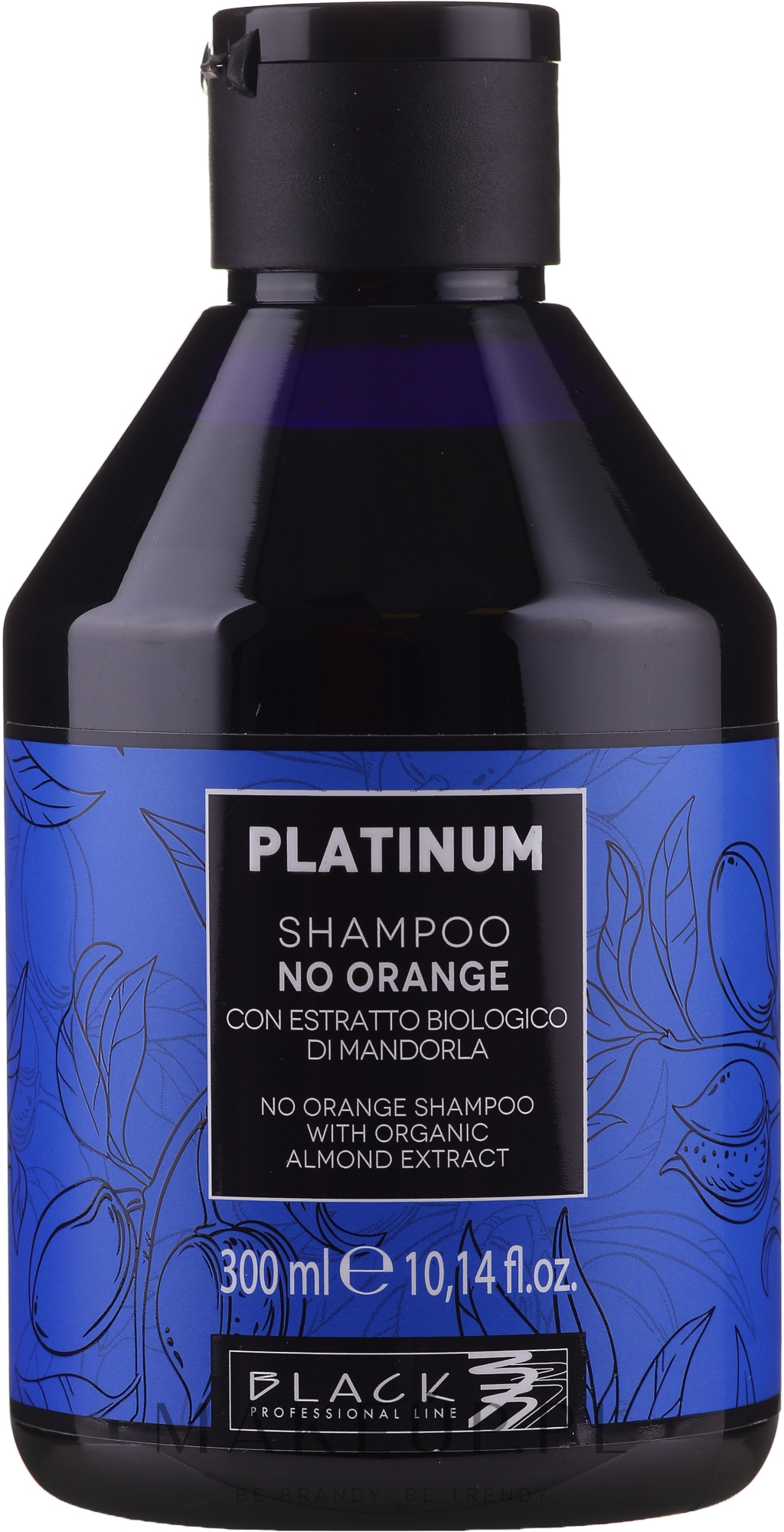 szampon do włosów oczyszczający platino czarna butelka