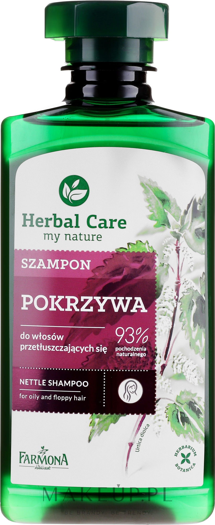 szampon herbal care skład pokrzywa