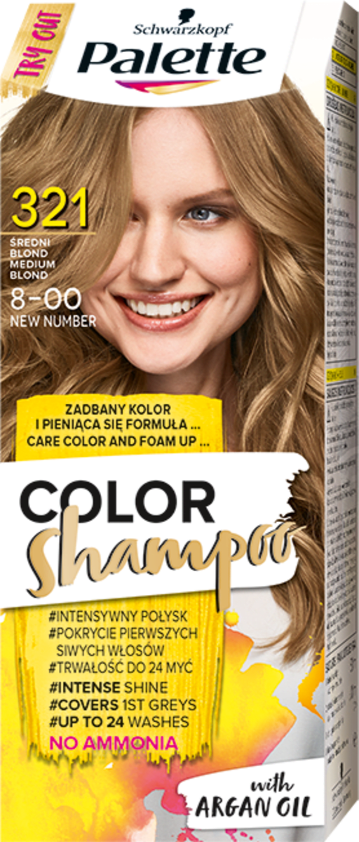 szampon koloryzujacy palette kolory blond