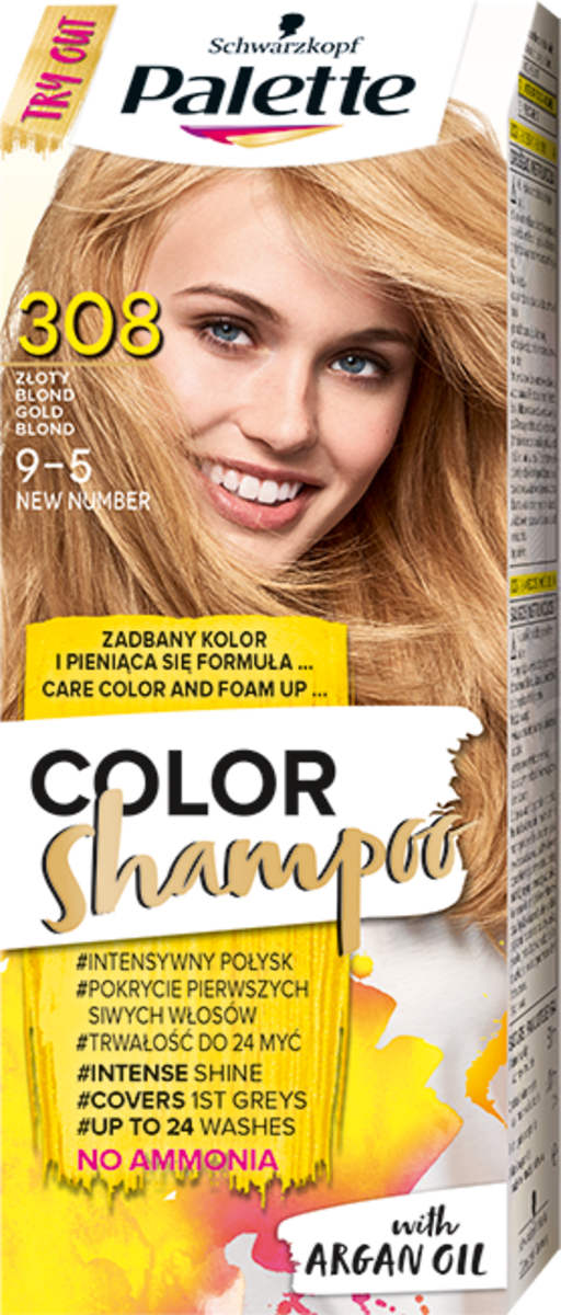 szampon koloryzujący palette blond 308
