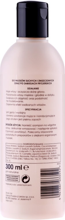 szampon wygładzający kuracja olejkami ziaja