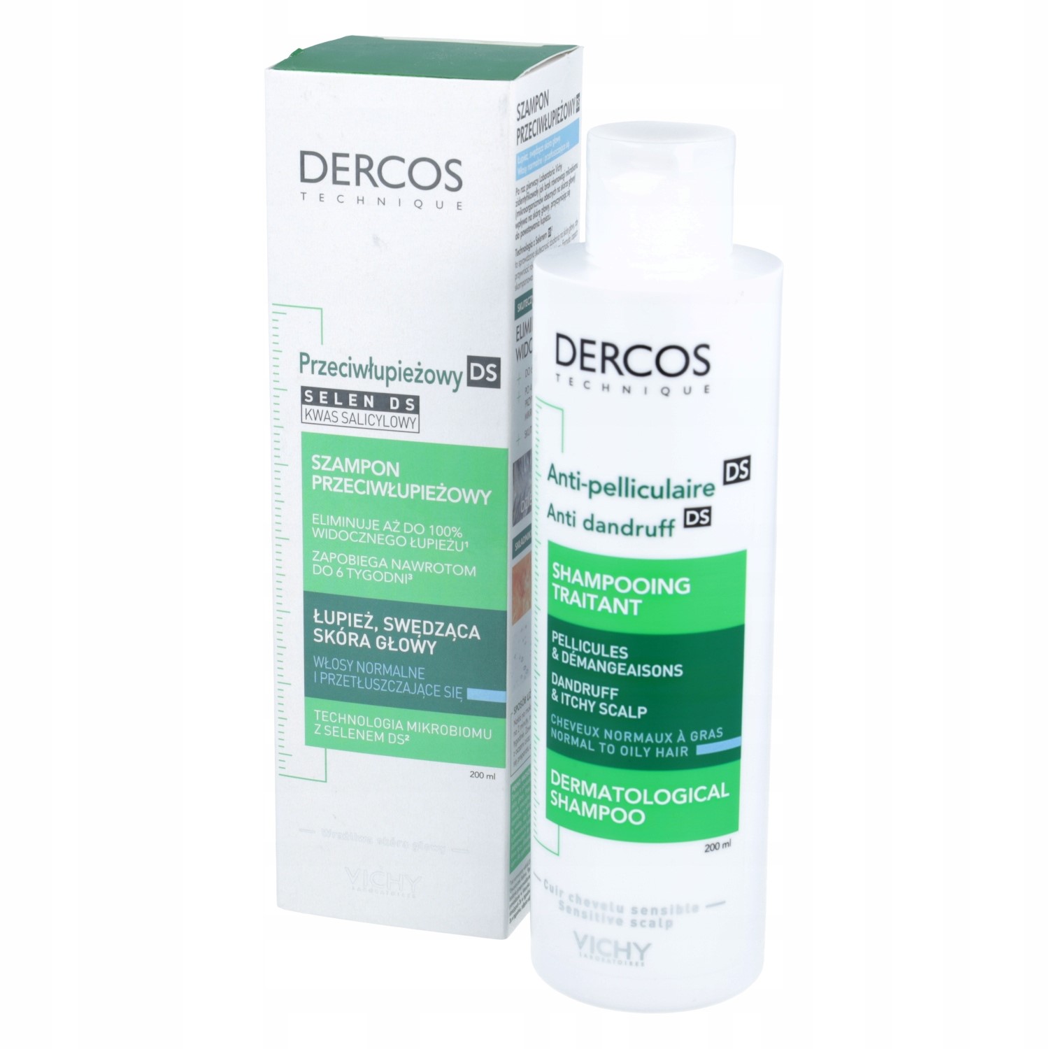 vichy dercos szampon przeciwłupieżowy do skóry wrażliwej 200 ml