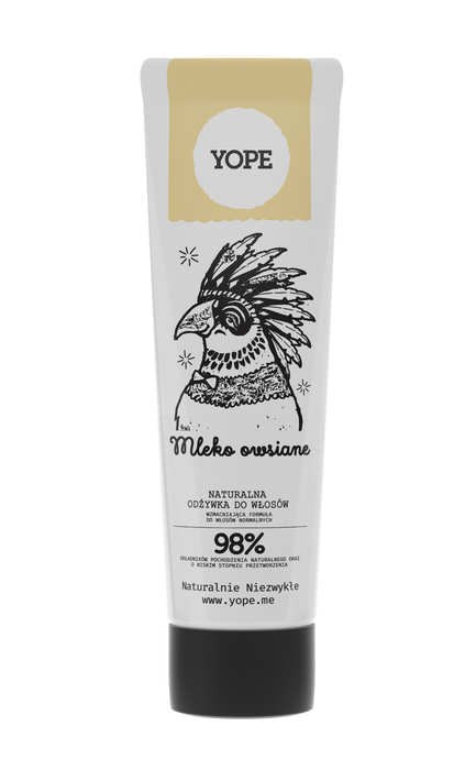 yope szampon do włosów normalnych mleko owsiane