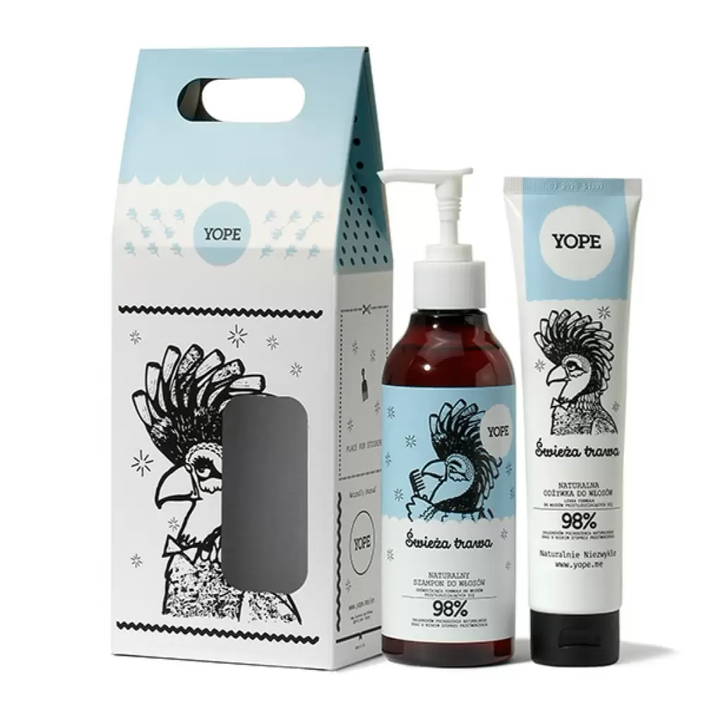 yope szampon świeża trawa do włosów przetłuszczających się 300ml