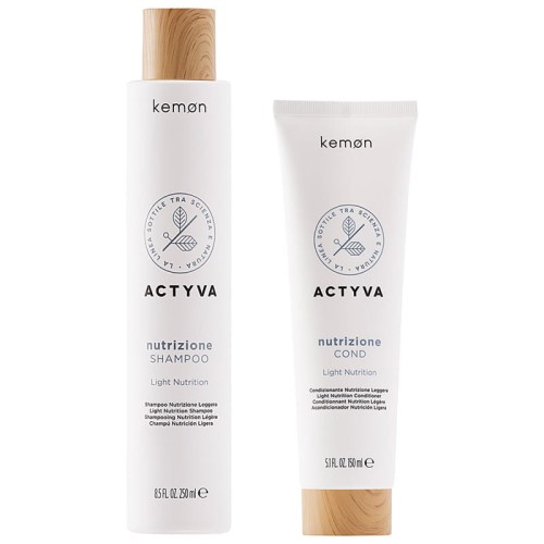 zestaw kemon actyva nutrizione szampon odżywka do włosów przesuszonych
