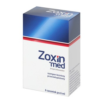 zoxin-med 20 mg ml szampon leczniczy przeciwłupieżowy 6 ml